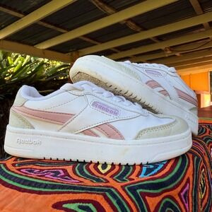 Reebok‎ Club C Double Revenge Pink Girls Size 13K